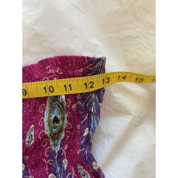 Peacock Paisley 2-in-1 Jumpsuit Harem Pants in Pink Convertible Aladdin Festival - Picture 4 of 8